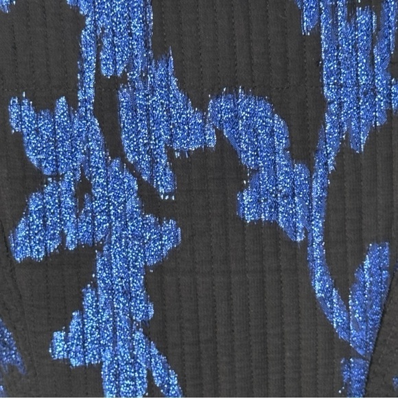 Anthropologie Bhanuni by Jyoti Sleeveless Metallic Jacquard Pleated Midi Dress - Picture 9 of 12